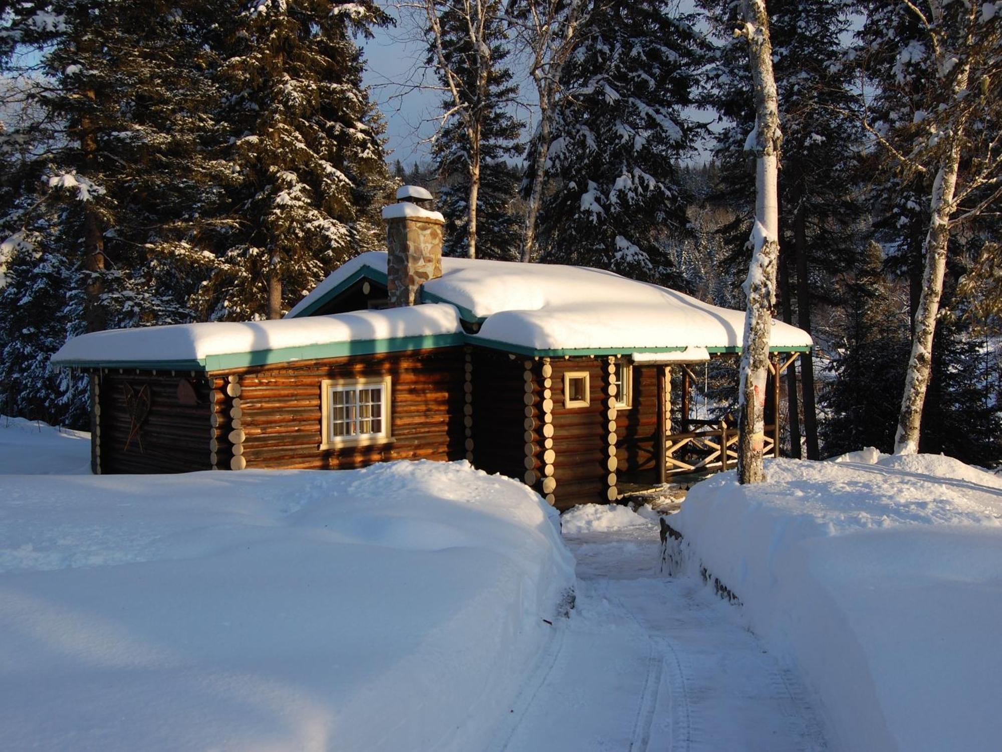 Domaine Le Bostonnais - Le Village En Bois Rond La Tuque Pokoj fotografie